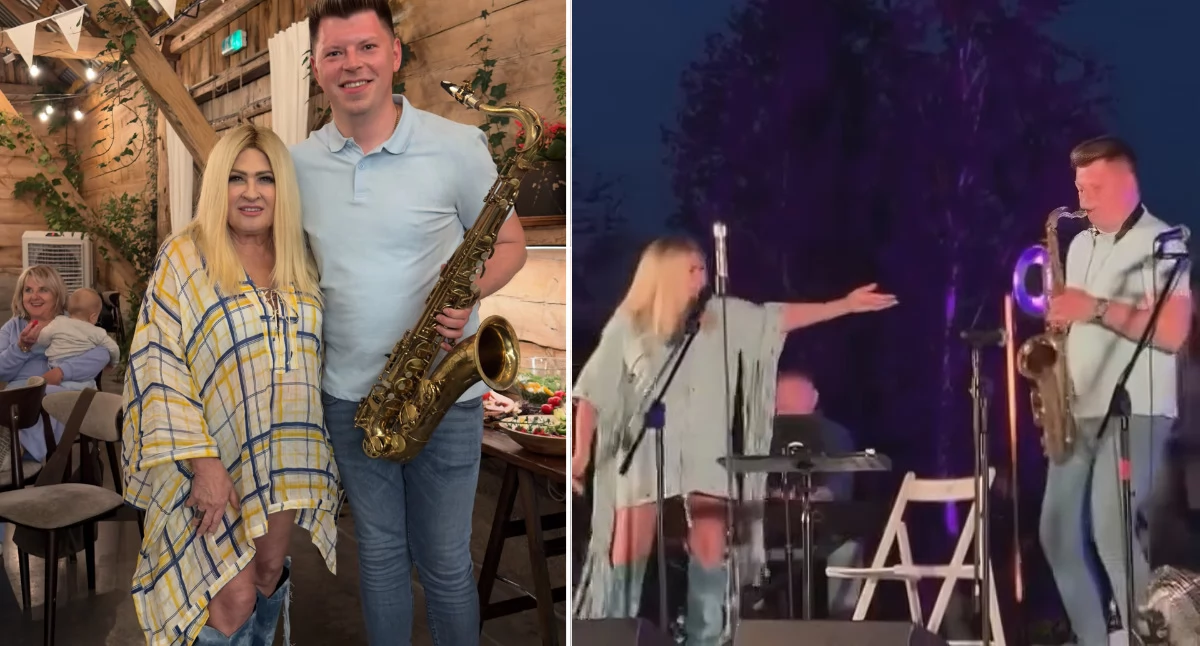 Z Łomży na jedną scenę z Beatą Kozidrak. Jak Mateusz Kurkowski zagrał solówkę dla ikony polskiej muzyki [VIDEO]