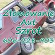 Złomowanie pojazdów aut Łomża 606-228-903 szrot