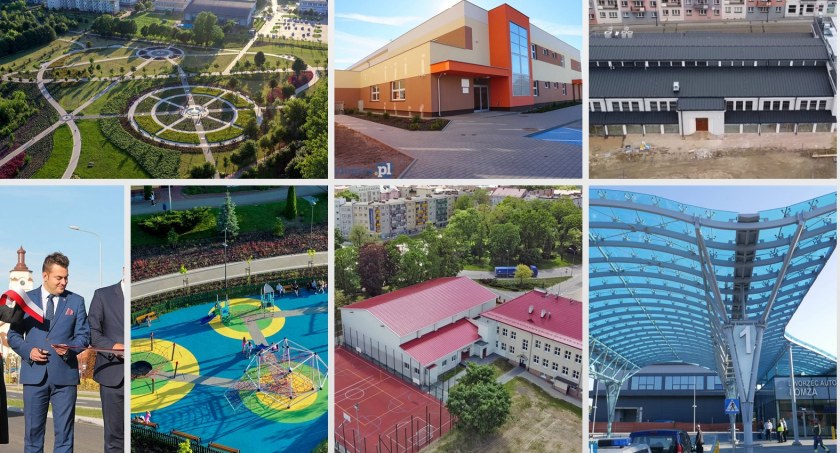 Powstało nowoczesne centrum przesiadkowe, Hala Kultury, hale sportowe przy szkołach nr 2 i 7, a trzecia w „piątce” jest w trakcie realizacji, mamy piękny Park Jana Pawła II, przebudowany plac Starego Rynku, blok socjalny przy ul. Kamiennej 
