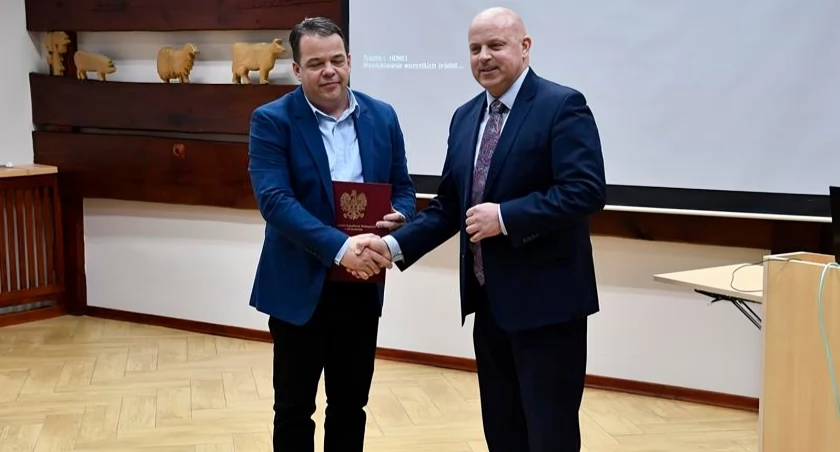 Marek Rutkowski (PLW) i Andrzej Czerniawski (Podlaski Wojewódzki Lekarz Weterynarii), fot WIW Białystok