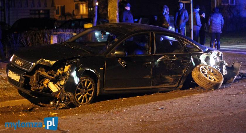 Szaleńczy pościg ulicami Łomży: Kierowca miał 2 promile i zakaz prowadzenia pojazdów