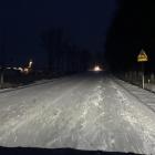 Trudne warunki na drogach pod Łomżą