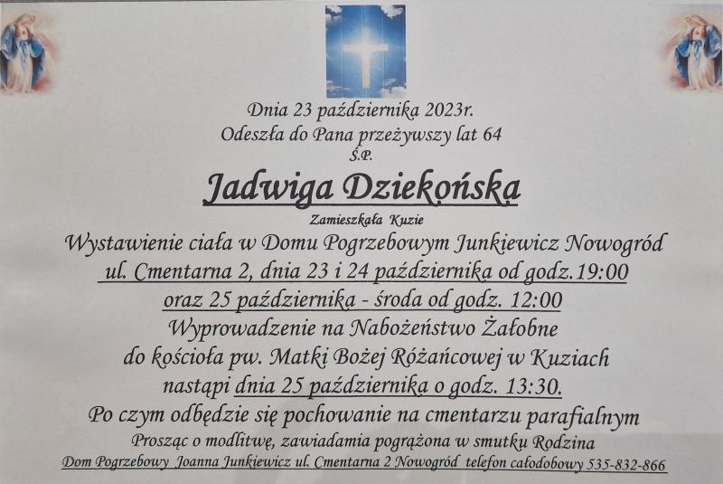 Jadwiga Dziekońska