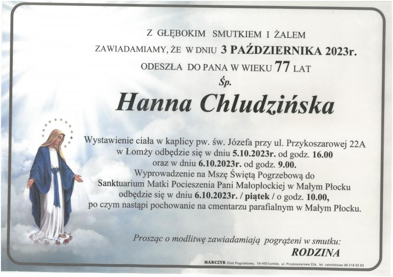 Hanna Chludzińska