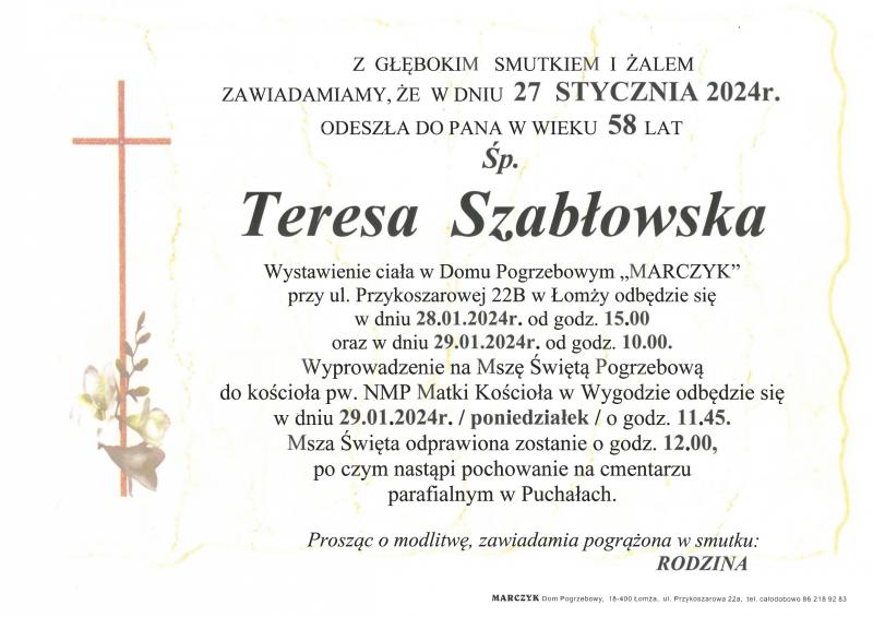 Teresa Szabłowska