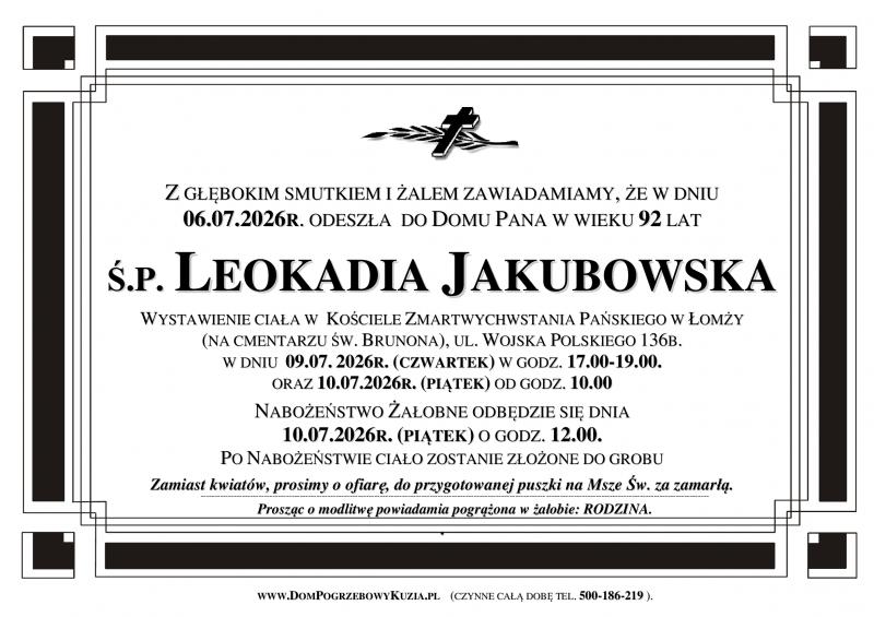 Leokadia Jakubowska