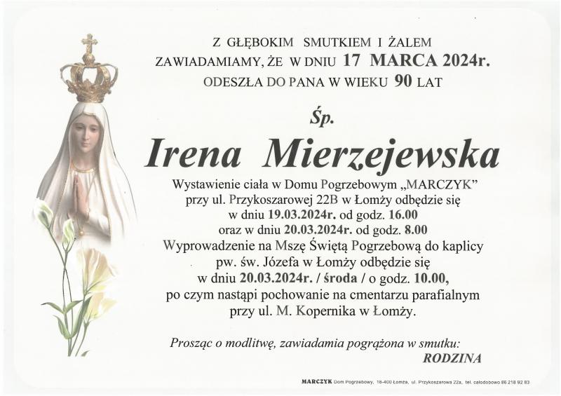 Irena  Mierzejewska