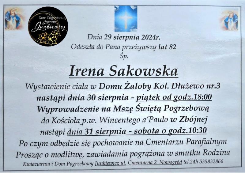 Irena Sakowska