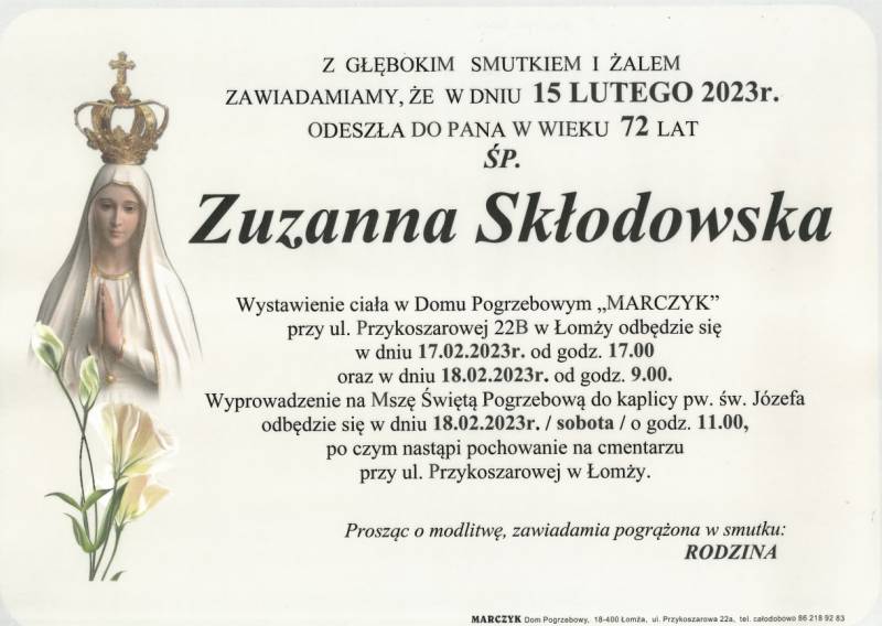 Zuzanna  Skłodowska