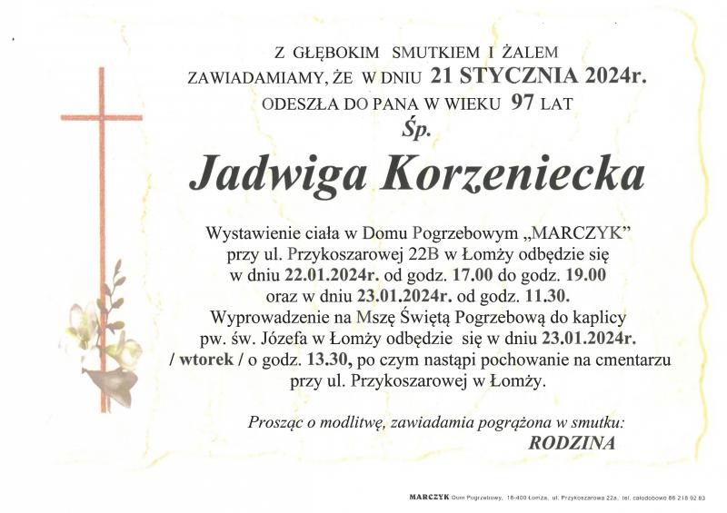 Jadwiga Korzeniecka
