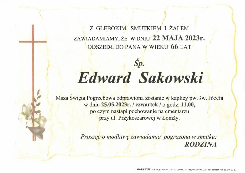 Edward Sakowski 