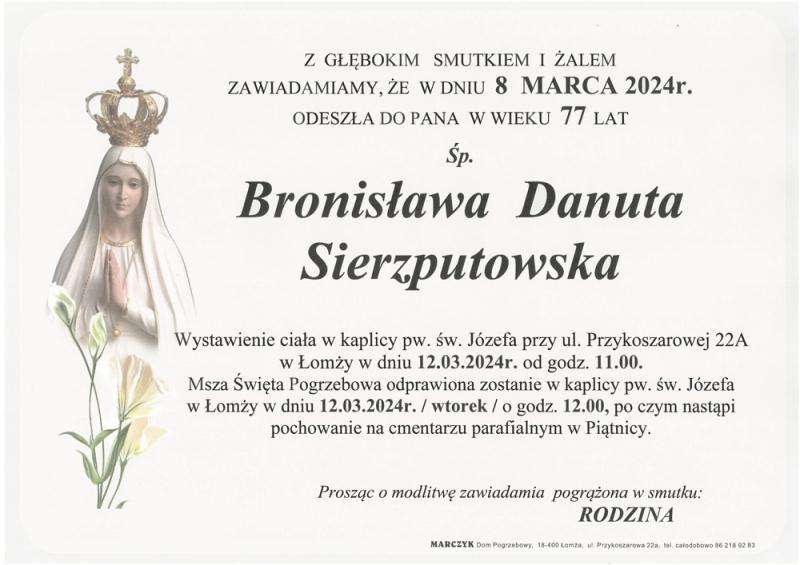 Bronisława Danuta Sierzputowska