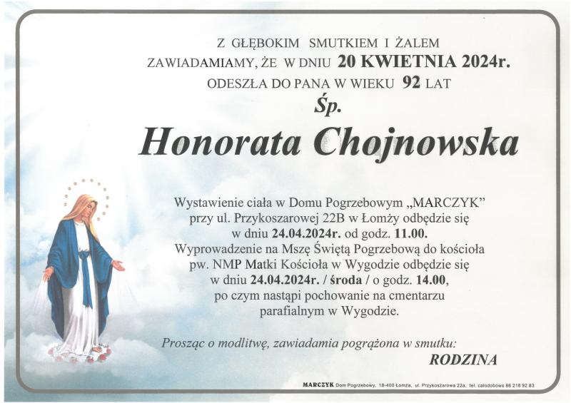 Honorata Chojnowska