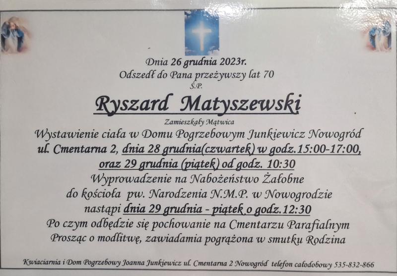 Ryszard Matyszewski
