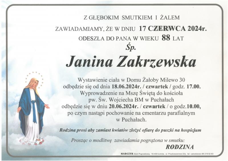Janina Zakrzewska