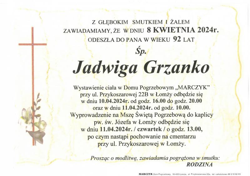 Jadwiga Grzanko
