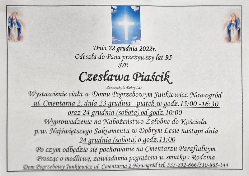 Czesława Piaścik