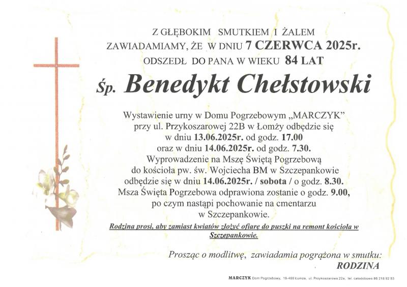 Benedykt  Chełstowski