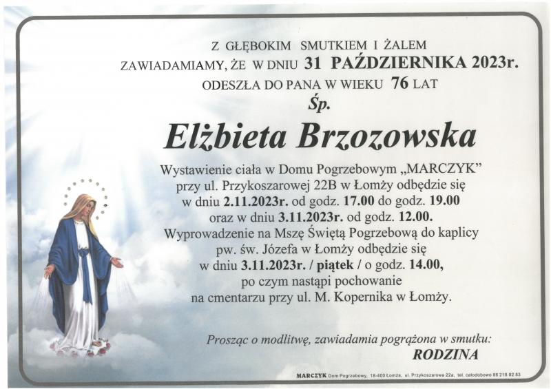 Elżbieta  Brzozowska