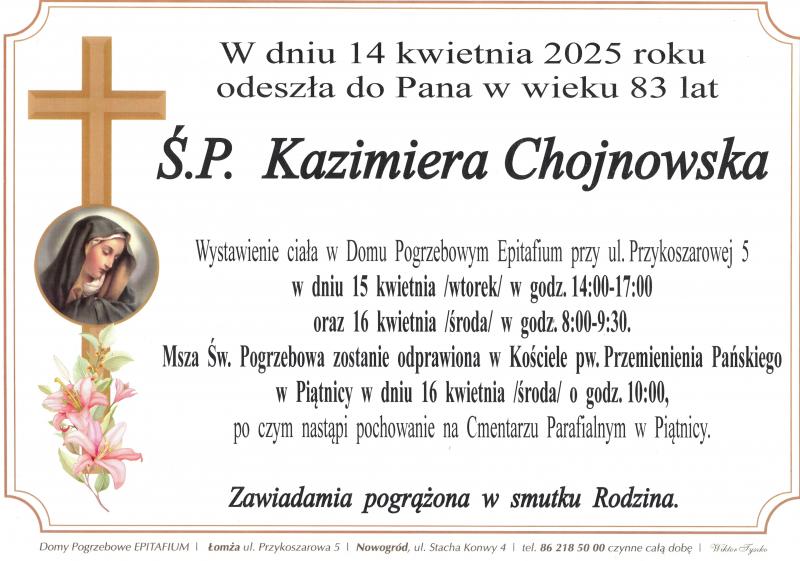 Kazimiera Chojnowska