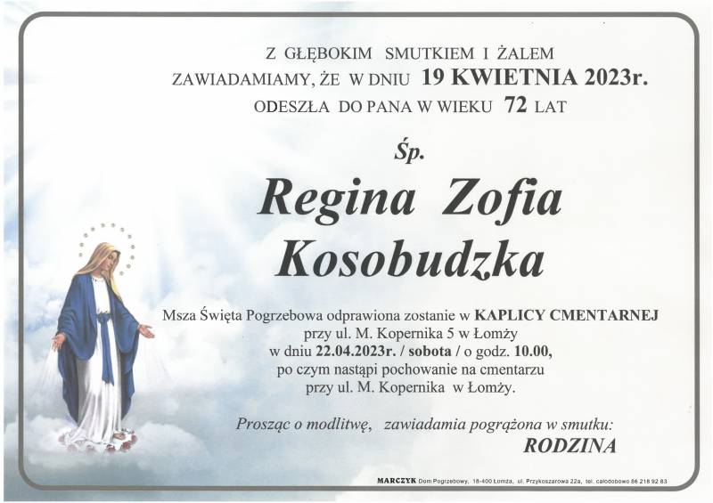 Regina Zofia Kosobudzka