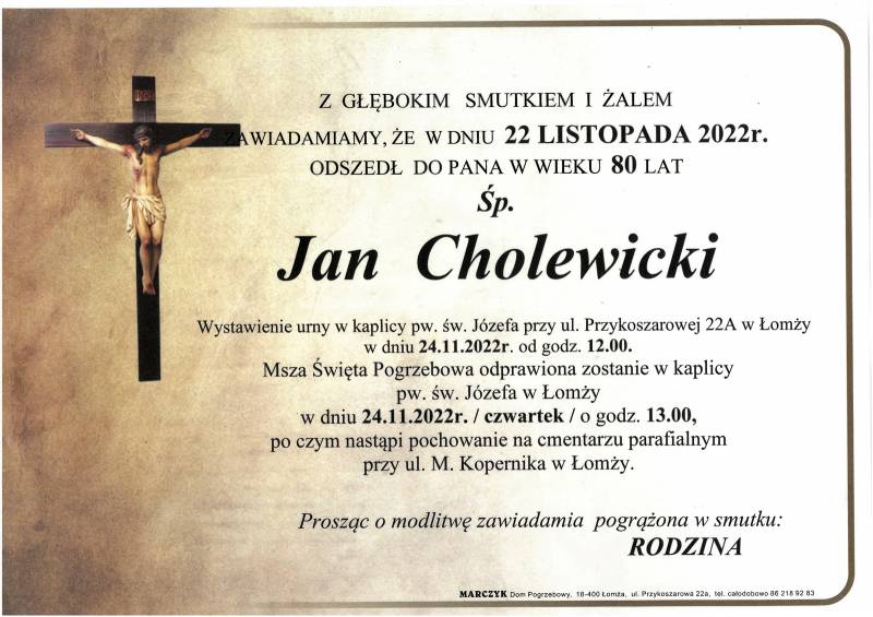 Jan Cholewicki
