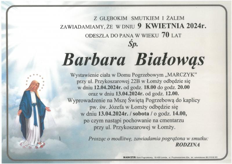 Barbara  Białowąs