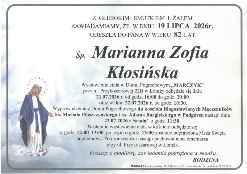 Marianna Zofia Kłosińska
