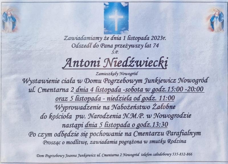 Antoni Niedźwiecki