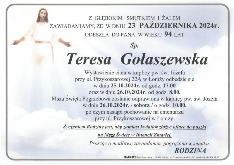 Teresa  Gołaszewska