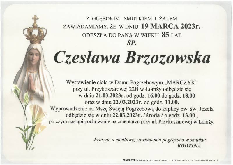 Czesława Brzozowska