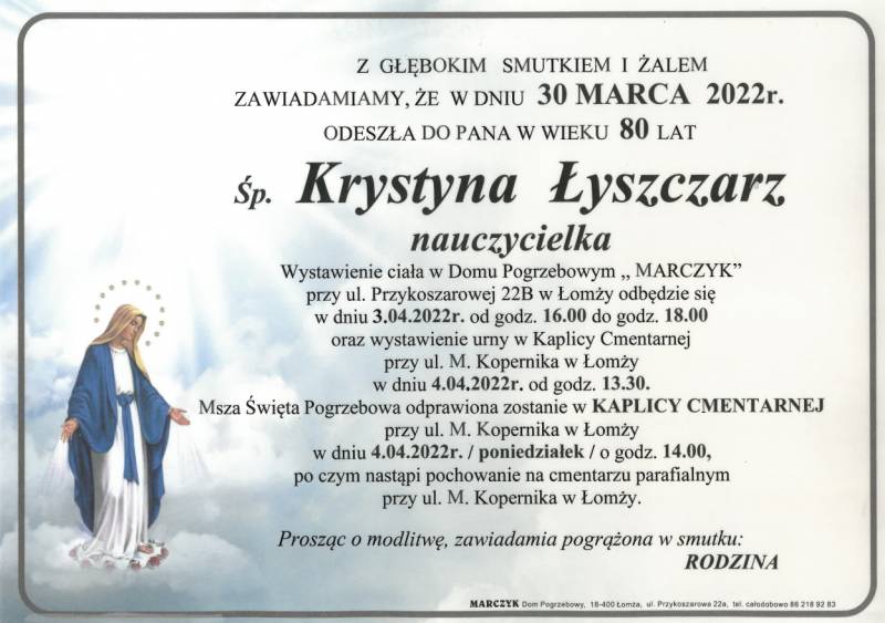 Krystyna Łyszczarz
