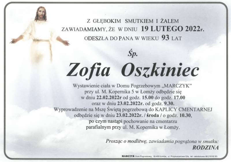 Zofia  Oszkiniec