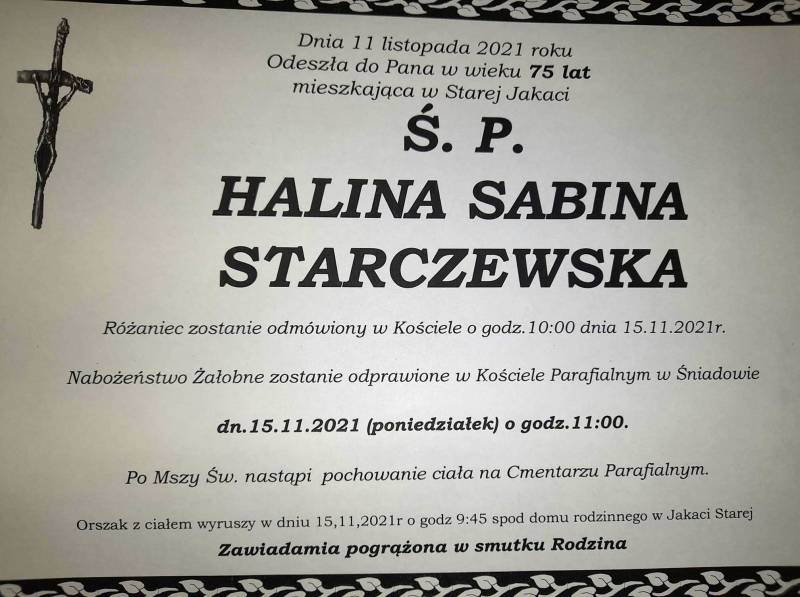 Halina Sabina Starczewska
