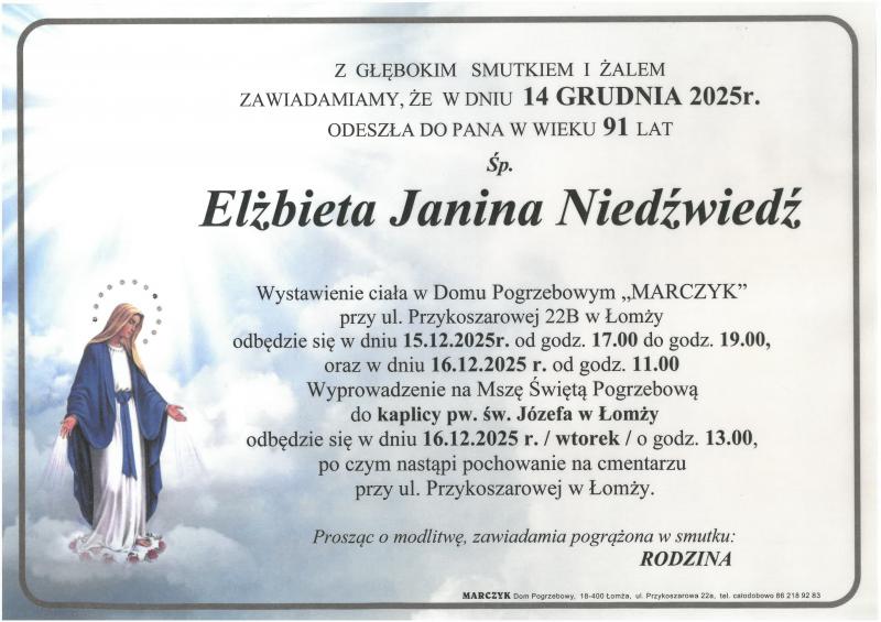 Elżbieta Janina Niedźwiedź