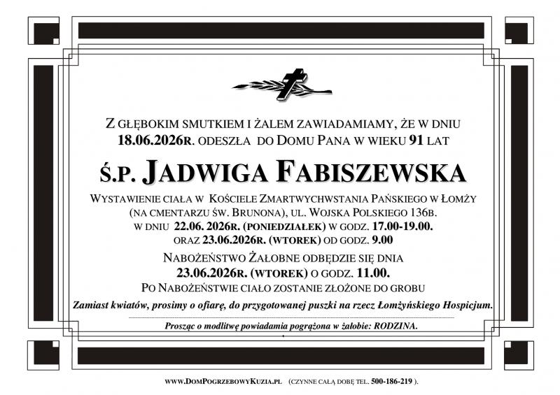 Jadwiga Fabiszewska