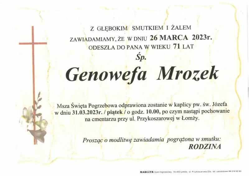 Genowefa Mrozek