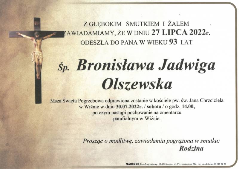 Bronisława Jadwiga Olszewska