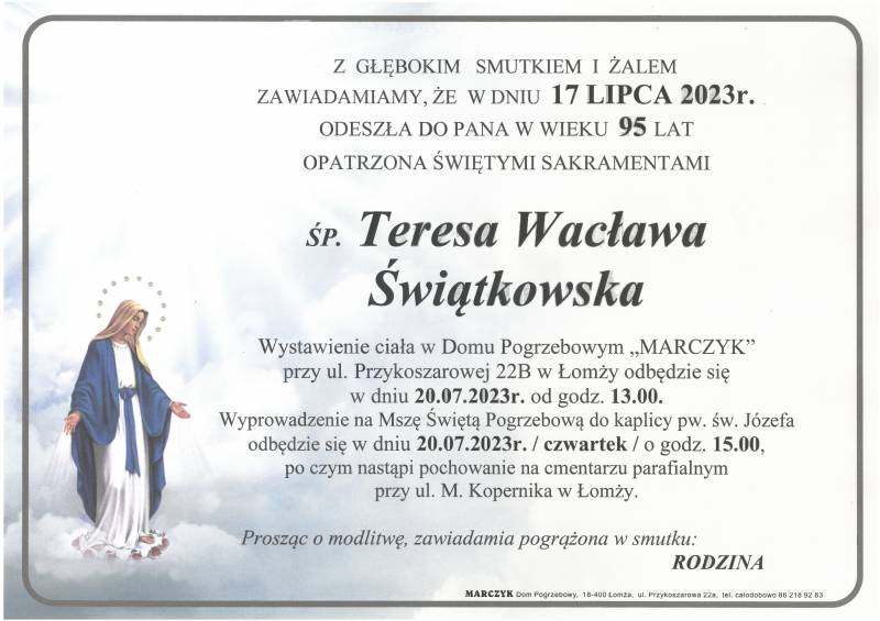 Teresa Wacława Świątkowska