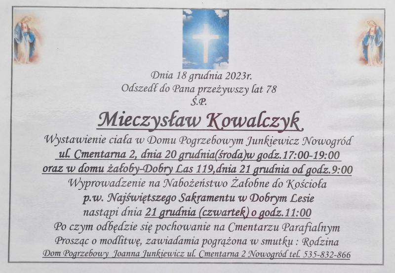 Mieczysław Kowalczyk