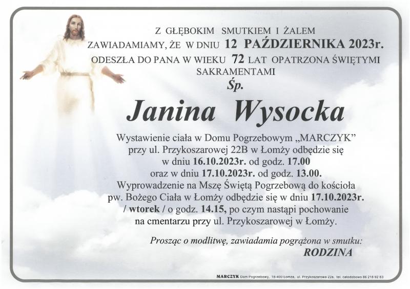 Janina Wysocka
