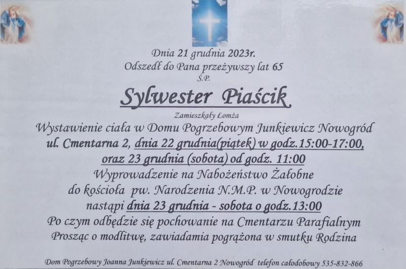 Sylwester Piaścik
