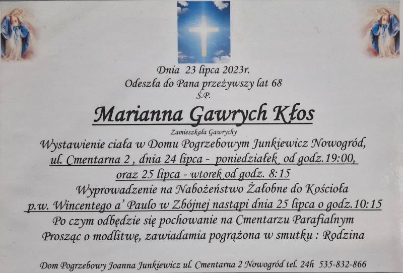 Marianna Gawrych Kłos