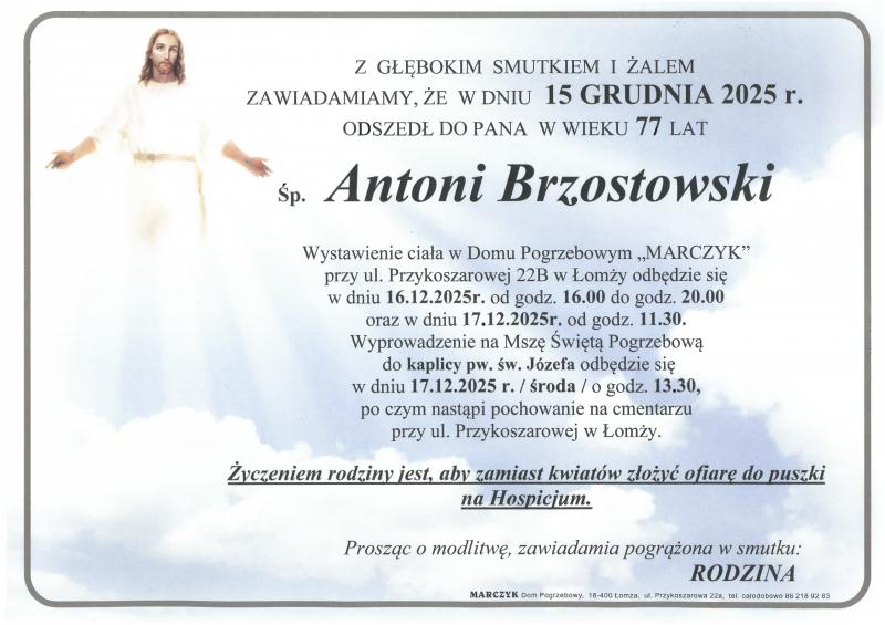 Antoni  Brzostowski 