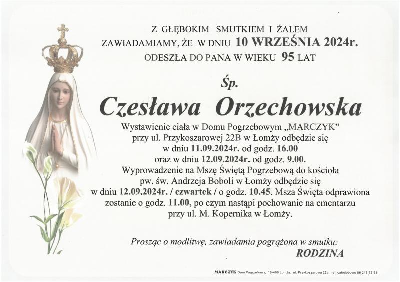 Czesława Orzechowska