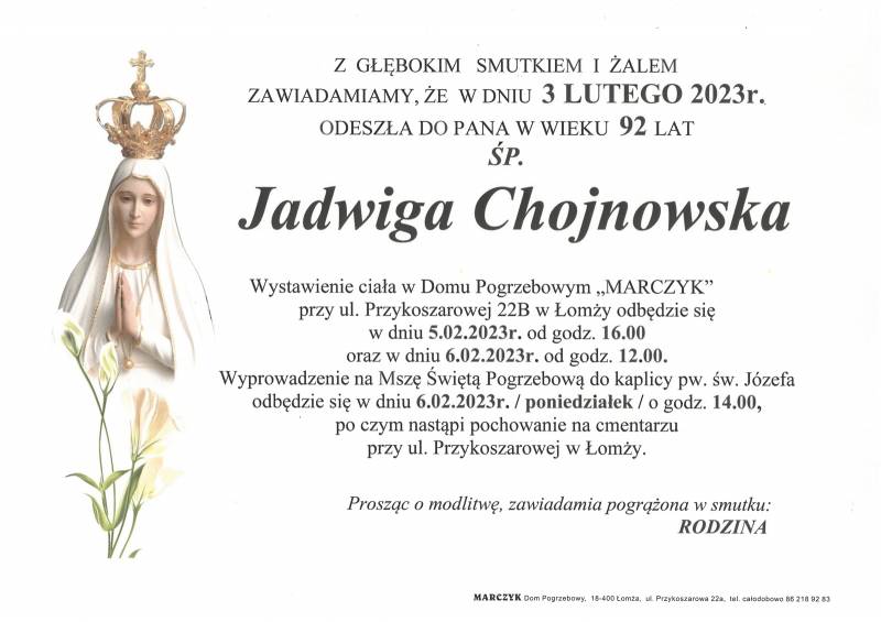 Jadwiga Chojnowska