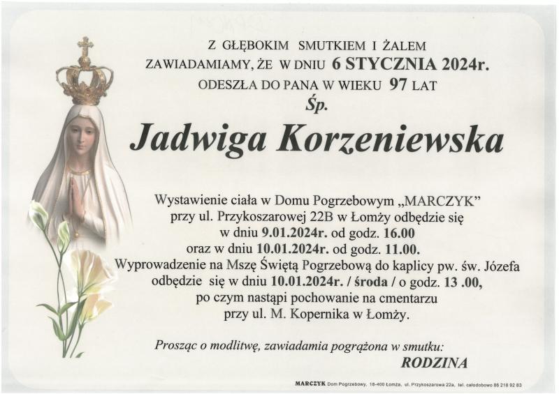 Jadwiga Korzeniewska