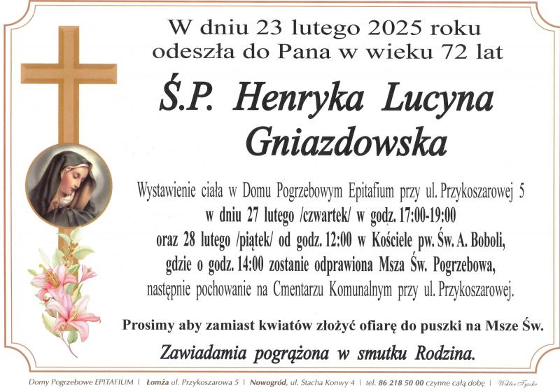 Henryka Lucyna Gniazdowska