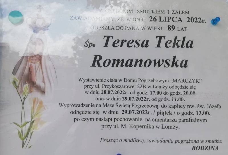Teresa Tekla Romanowska