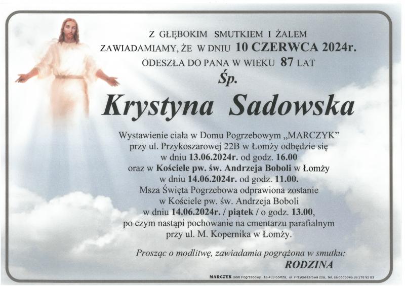 Krystyna Sadowska